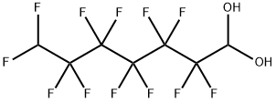 7H-DODECAFLUOROHEPTANEALDEHYDE HYDRATE Struktur