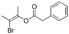 3-bromo-2-buten-2-yl phenylacetate Struktur