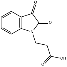 3-(2,3-DIOXO-2,3-DIHYDRO-INDOL-1-YL)-PROPIONIC ACID Struktur