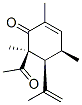 2-Cyclohexen-1-one,6-acetyl-2,4,6-trimethyl-5-(1-methylethenyl)-,(4R,5S,6S)-(9CI) Struktur