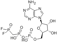 5'-ADENYLIC ACID MONOANHYDRIDE WITH (DIFLUOROPHOSPHONOMETHYL) PHOSPHONIC ACID Struktur