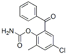 (2-benzoyl-4-chloro-6-methyl-phenyl) carbamate Struktur