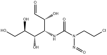 3-(3-(2-chloroethyl)-3-nitrosoureido)-3-deoxyallose Struktur