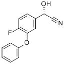 (S)-4-FLUORO-3-PHENOXYBENZALDEHYDE-CYANHYDRINE Struktur