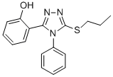 2-(4-Phenyl-5-(propylthio)-4H-1,2,4-triazol-3-yl)phenol Struktur