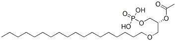 1-O-octadecyl-2-acetyl-sn-glycerol-3-phosphate Struktur