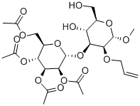 Methyl 2-O-Allyl-3-O-(2346tetra-O-acetyl-a-D-mannopyranosyl)-a-D-mannopyranoside Struktur