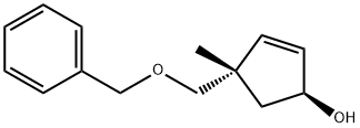 2-Cyclopenten-1-ol,4-methyl-4-[(phenylmethoxy)methyl]-,(1S,4S)-(9CI) Struktur