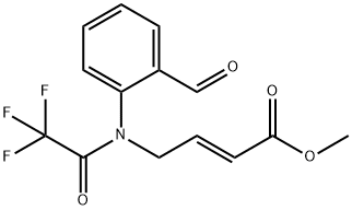 4-[(2-FORMYLPHENYL)(2,2,2-TRIFLUOROACETYL)AMINO]-BUT-2(E)-ENOIC ACID, METHYL ESTER Struktur