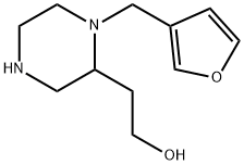 2-(1-FURAN-3-YLMETHYL-PIPERAZIN-2-YL)-ETHANOL Struktur