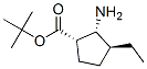 Cyclopentanecarboxylic acid, 2-amino-3-ethyl-, 1,1-dimethylethyl ester, (1S,2R,3S)- (9CI) Struktur