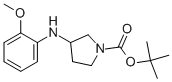 1-BOC-3-[(2-METHOXYPHENYL)AMINO]-PYRROLIDINE Struktur