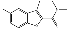 5-Fluoro-N,N,3-trimethyl-2-benzofurancarboxamide Struktur