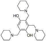 2,3,5-tris(piperidinomethyl)hydroquinone  Struktur