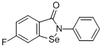 6-Fluoro-2-phenyl-1,2-benzisoselenazol-3(2H)-one Struktur