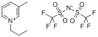 N-PROPYL-3-METHYLPYRIDINIUM BIS(TRIFLUOROMETHYLSULFONYL)IMIDE, 99% [PMPIM] Struktur