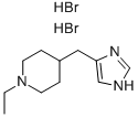 1-ETHYL-4-(1H-IMIDAZOL-4-YLMETHYL)-PIPERIDINE 2HBR Struktur