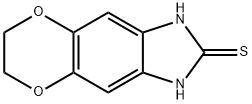 6,7-DIHYDRO-1H-[1,4]DIOXINO[2',3':4,5]BENZO[D]IMIDAZOLE-2-THIOL Struktur