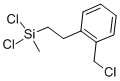 ((CHLOROMETHYL)PHENYLETHYL)METHYLDICHLOROSILANE Struktur