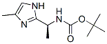 Carbamic acid, [(1S)-1-(4-methyl-1H-imidazol-2-yl)ethyl]-, 1,1-dimethylethyl ester (9CI) Struktur