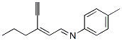 Benzenamine, N-[(2Z)-3-ethynyl-2-hexenylidene]-4-methyl- (9CI) Struktur