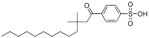 4-(3,3-dimethyl-1-oxotridecyl)benzenesulfonic acid Struktur