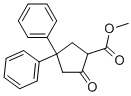 METHYL 4,4-DIPHENYL-2-OXOCYCLOPENTANECARBOXYLATE Struktur