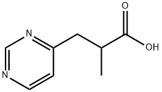 2-METHYL-3-PYRIMIDIN-4-YL-PROPIONIC ACID Struktur