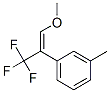 Benzene, 1-[(1E)-2-methoxy-1-(trifluoromethyl)ethenyl]-3-methyl- (9CI) Struktur