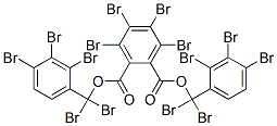 bis(pentabromobenzyl) tetrabromophthalate Struktur