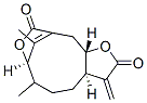 [3aR,5E,7R,11aS,(+)]-3,3a,4,7,11,11a-Hexahydro-6-methyl-3-methylene-9H-7,10-ethanylylidene-2H-furo[2,3-e]oxecin-2,9-dione Struktur