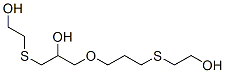 1-[(2-hydroxyethyl)thio]-3-[3-[(2-hydroxyethyl)thio]propoxy]propan-2-ol Struktur