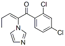 2-Penten-1-one,  1-(2,4-dichlorophenyl)-2-(1H-imidazol-1-yl)- Struktur