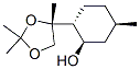 Cyclohexanol, 5-methyl-2-[(4R)-2,2,4-trimethyl-1,3-dioxolan-4-yl]-, (1R,2R,5R)- (9CI) Struktur