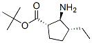 Cyclopentanecarboxylic acid, 2-amino-3-ethyl-, 1,1-dimethylethyl ester, (1S,2S,3R)- (9CI) Struktur