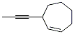 Cycloheptene, 3-(1-propynyl)- (9CI) Struktur