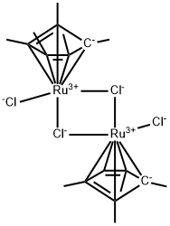 DICHLORO(PENTAMETHYLCYCLOPENTADIENYL)RUTHEN(III) DIMER Struktur