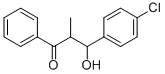 3-(4-CHLORO-PHENYL)-3-HYDROXY-2-METHYL-1-PHENYL-PROPAN-1-ONE Struktur