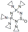 2,3,3,5,5-Pentakis(1-aziridinyl)-3,3,5,5-tetrahydro-2H-1,2,4,6,3,5-thiatriazadiphosphorine 1-oxide Struktur