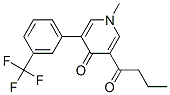 3-butanoyl-1-methyl-5-[3-(trifluoromethyl)phenyl]pyridin-4-one Struktur