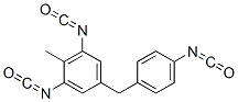 5-(p-isocyanatobenzyl)-2-methyl-m-phenylene diisocyanate Struktur