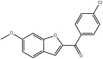 (4-CHLORO-PHENYL)-(6-METHOXY-BENZOFURAN-2-YL)-METHANONE Struktur