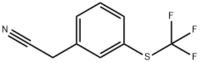 3-(TRIFLUOROMETHYLTHIO)PHENYLACETONITRILE Struktur