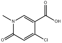 4-Chloro-1-methyl-6-oxo-1,6-dihydropyridine-3-carboxylic acid Struktur