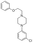 Piperazine, 1-(3-chlorophenyl)-4-(2-phenoxyethyl)- Struktur