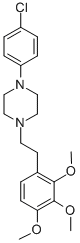 Piperazine, 1-(4-chlorophenyl)-4-(2-(3,4,5-trimethoxyphenyl)ethyl)- Struktur