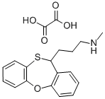 11-(3-Methylaminopropyl)-11H-dibenzo(b,f)-1,4-oxathiepin hydrogen oxal ate Struktur