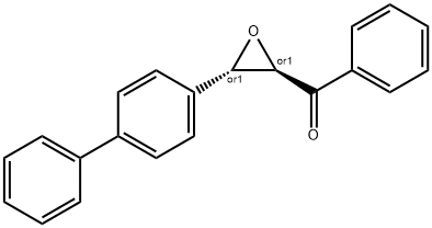 phenyl-[3-(4-phenylphenyl)oxiran-2-yl]methanone Struktur