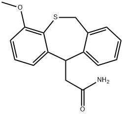 4-Methoxy-6,11-dihydrodibenzo(b,e)thiepin-11-acetic acid amide Struktur