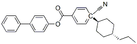 4-Cyano-4'-biphenylyl 4-(trans-4-propylcyclohexyl) benzoate Struktur